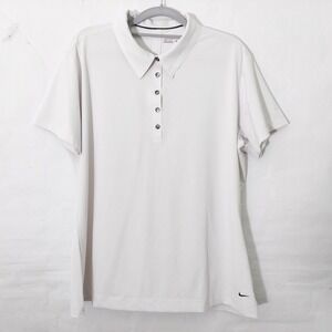 Nike‎ Golf Men Polo XL White Breathable Quick Dry Lightweight Athleisure